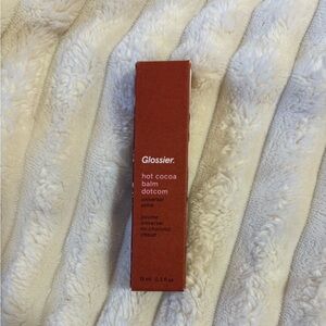 BRAND NEW IN BOX glossier hot cocoa balm dotcom!